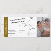 Faux Billet Carte d'Embarquement Cadeau Thème Voya (Devant)