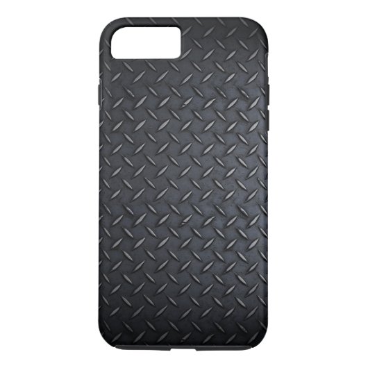 Faux Black Diamond Metal plaat plaat Case-Mate iPhone Case (Achterkant)