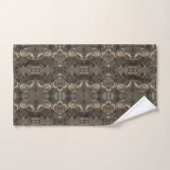 Faux Black Grey Beige Marble Bad Handdoek (Handdoek)