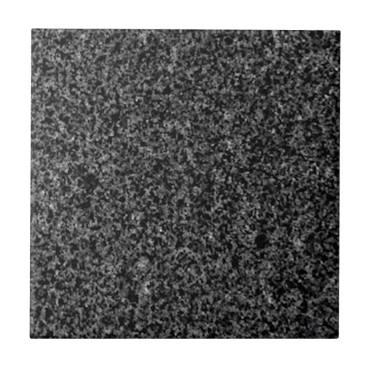 Faux Black/Grey Granite Field Background Tile Tegeltje (Voorkant)