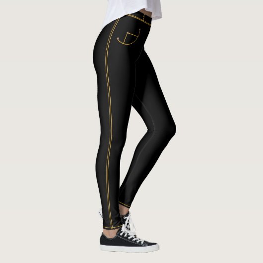 Faux Black Jeans Leggings (Droite)