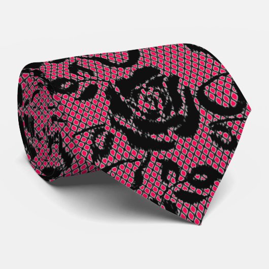 Faux Black Lace Cravate - Choisir les couleurs (Roulé)