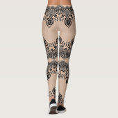 Faux Black Lace Fishnet Leggings - Aangepaste kleu (Achterkant)