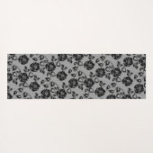 Faux Black Lace Fishnet Yoga Mat (Achterkant (horizontaal))