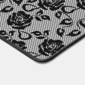 Faux Black Lace Rose Fishnet Design moderne (Coin)