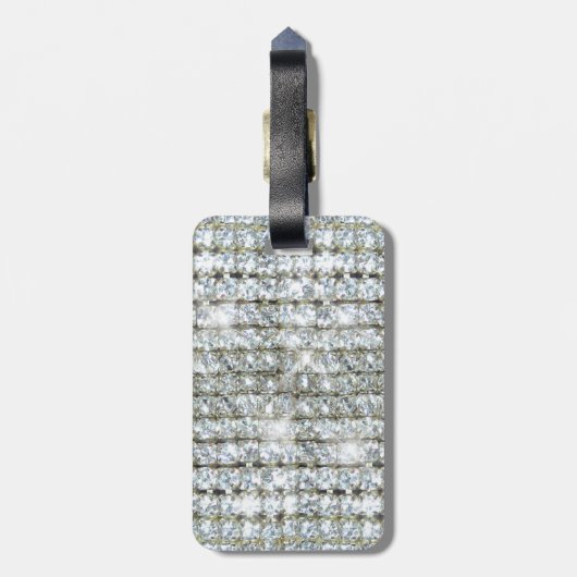 Faux Bling Bagagelabel (Achterkant verticaal)