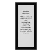 Faux Bling Reclamekaart (Achterkant)