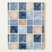 Faux Blue Denim Crème Premiers Haricots de Café Cœ (Dos)