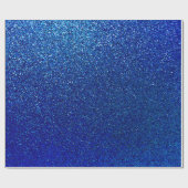 Faux Blue Glitter Background Sparkle Texture Cadeaupapier (Vlak)