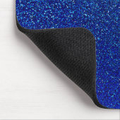 Faux Blue Glitter Background Sparkle Texture Muismat (Hoek)