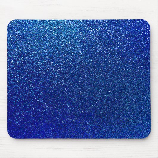 Faux Blue Glitter Background Sparkle Texture Muismat (Voorkant)