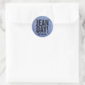 Faux Blue Jeans Casual dag Stickers (Tas)