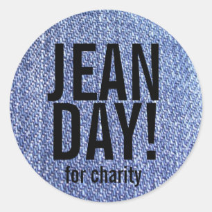 Faux Blue Jeans Casual dag Stickers