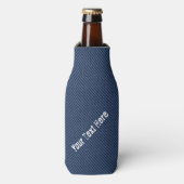 Faux Blue Jeans Fabric Bottle Cooler - aangepaste (Fles Voorkant)