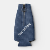 Faux Blue Jeans Fabric Bottle Cooler - aangepaste (Achterkant)