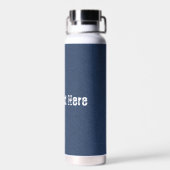 Faux Blue Jeans Fabric Bouteille d'eau - Votre tex (Arrière)