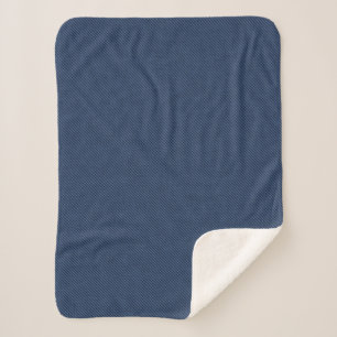 Faux Blue Jeans Fabric Sherpa Blanket Deken