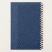 Faux Blue Jeans Planner personnalisé Ajouter année (Dos)