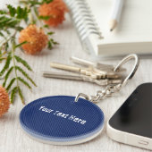 Faux Blue Jeans Sleutelhanger Gift - Aangepaste te (Voorkant Rechts)