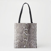 Faux Boa Constrictor Snake Skin Canvas tas (Voorkant)