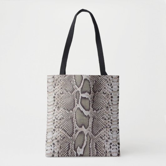 Faux Boa Constrictor Snake Skin Canvas tas (Voorkant)