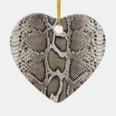 Faux Boa Constrictor Snakeskin Keramisch Ornament (Voorkant)