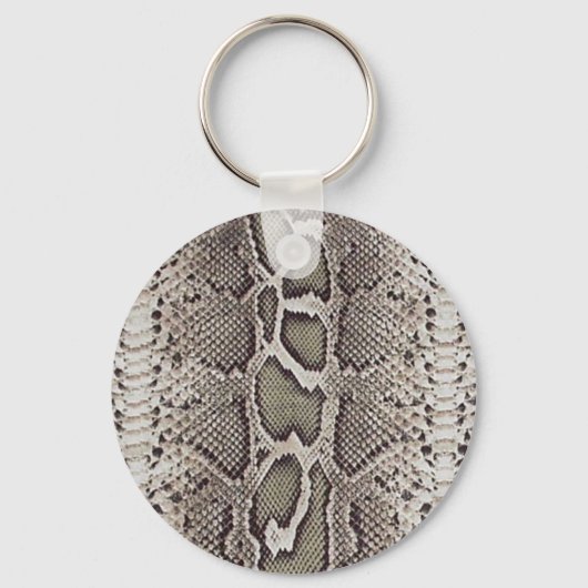 Faux Boa Constrictor Snakeskin Sleutelhanger (Voorkant)