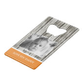 Faux bois rustique 1 photo papa gris orange (Dos Angle)