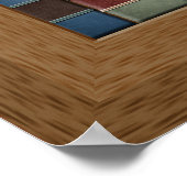 Faux Book Spines Shelf Poster (Hoek)