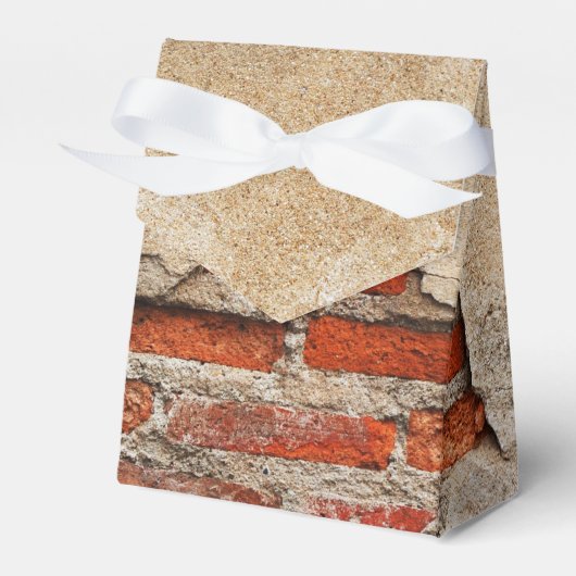faux brick patroon party bedankdoosjes (Voorkant Zijde)