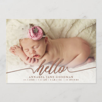 Faux Bronze Baby Faire-part de naissance