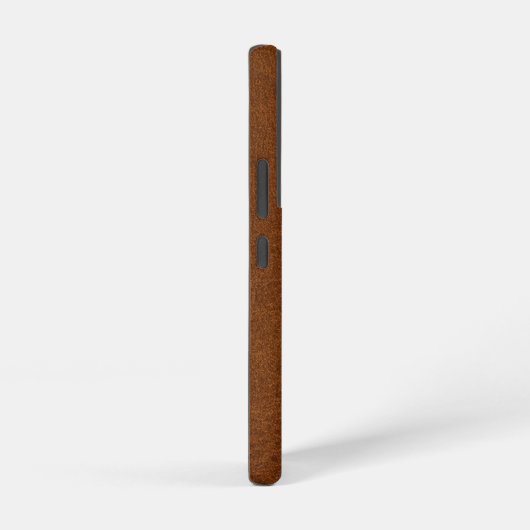 Faux Brown Leather 3 Letter Initiaal Monogram Samsung Galaxy Hoesje (Rechterkant)