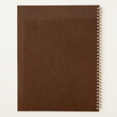 Faux Brown Leather Texture With Gold Foil Banner (Dos)