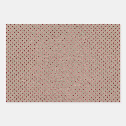 Faux Brown & Red Kraft Paper With Multi Patterns (Voorkant)