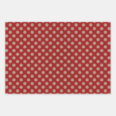 Faux Brown & Red Kraft Paper With Multi Patterns (Voorkant 3)