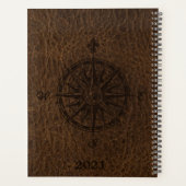 Faux Brown Tissu en cuir (Dos)