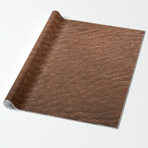 Faux bruin dierenlederen print cadeaupapier