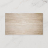 Faux Bruin Wood Blank Visitekaartje (Achterkant)