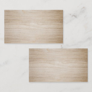 Faux Bruin Wood Blank Visitekaartje
