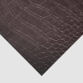 Faux bruine alligator lederen print textuur tissuepapier (Detail)