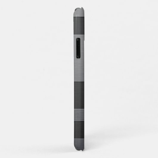 Faux Brushed Steel - Jouw naam toevoegen Case-Mate iPhone Case (Achterkant/rechts)