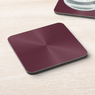 Faux Burgundy Metallic look Bier Onderzetter