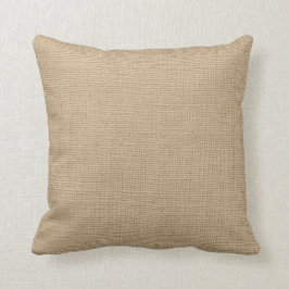 Faux Burlap Pillow Kussen