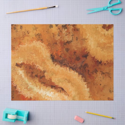 Faux Burled Walnut Pattern Tissuepapier (Craft)