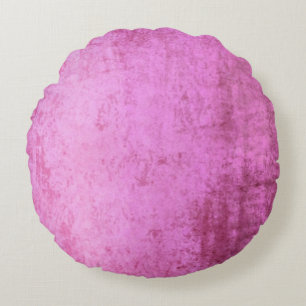 Faux Burst van Pink Velvet Rond Kussen