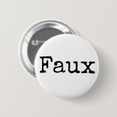 Faux Button (zwart) (Voorkant /achterkant)