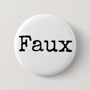 Faux Button (zwart)