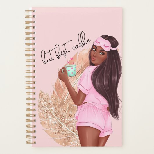 Faux café Parties scintillant fille Cheveux rouges (Devant)