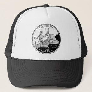 Faux California State Quarter Yosemite Valley Muir Trucker Pet