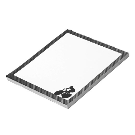 Faux Carbon Fiber Cycling Notitieblok (Gedraaid)